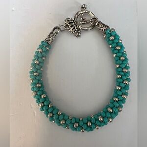 Kumihimo beaded bracelet